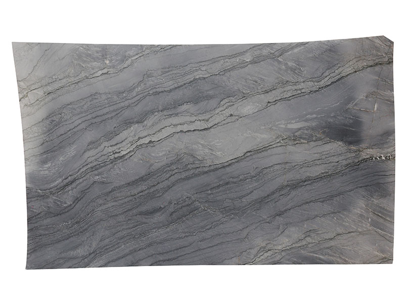 Mercury Gray quartzite full slab