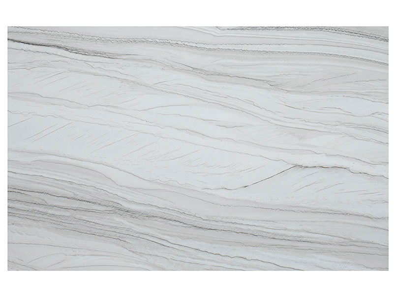 White Macaubas quartzite full slab